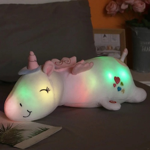 Cute Glowing LED Light Unicorn - White / 60cm
