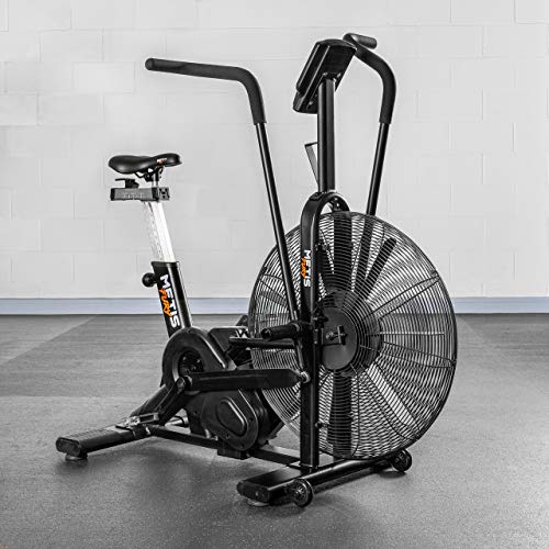 METIS FURY Air Exercise Bike | Air Bike - Cardio Equipment With Air Resistance | Stationary Bikes For CrossFit Home & Gym Fitness | 7 Training Programs