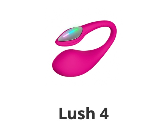 Lovense Lush 4: Best Interactive Long-Distance Remote Control G-Spot Vibrator with Emo LED Light