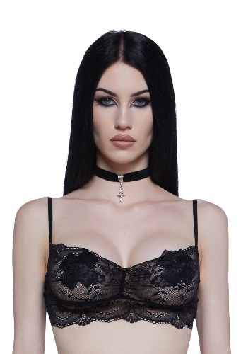 Hidden Secrets Lace Bralette - Black | BLACK / XX-Small