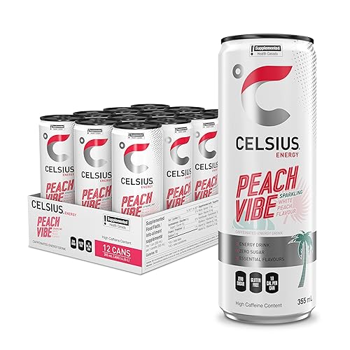 CELSIUS Sparkling Peach Vibe 12 pack 