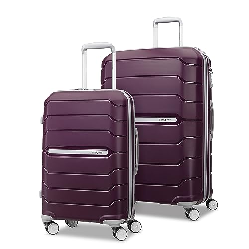 Samsonite Freeform Hardside Expandable with Double Spinner Wheels, Amethyst Purple, 2-Piece Set (20/28) - 2-Piece Set (21/28) - Amethyst Purple