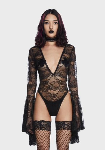 Married To Misery Lace Bodysuit | Small