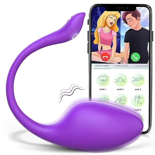 Female Vibrator Couples Sex Toys, G-Spot Vibrator for Women Love Egg Vibrators Adult Sex Toys, Phone Control Anal Vibrators with 9 Vibrating Adult Toys, Sex Toys for Men Couple Vibrator Silent