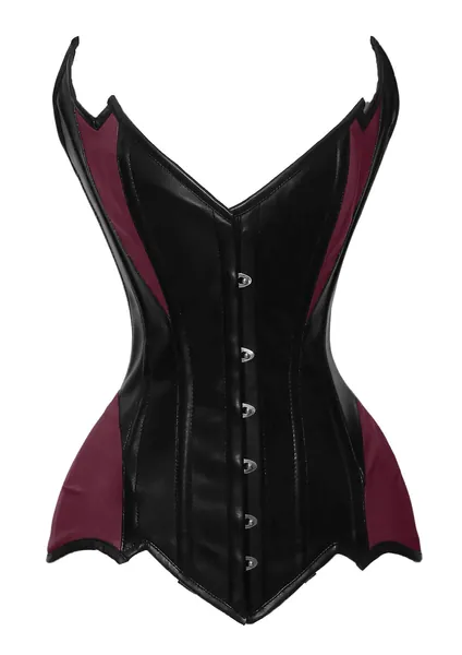 luvsecretlingerie Heavy Duty 26 Double Steel Boned Waist Training Genuine Leather Overbust Tight Shaper Corset #8718-LE