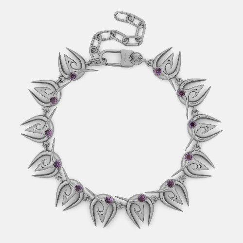 Trance | Stainless Steel / Purple