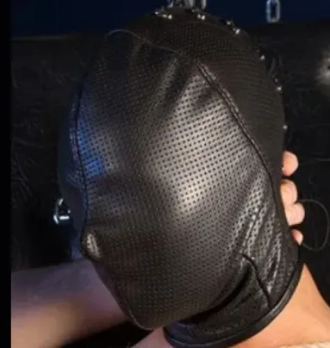 pinhole leather hood