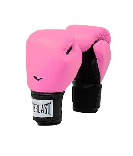 Everlast Prostyle 2 Boxing Gloves, Entry Level Training Gloves for Men and Women, Secure Fit Hook and Loop Closure & Ventilation, Heavy Bag & Speedbag Training - Pink - 12 oz