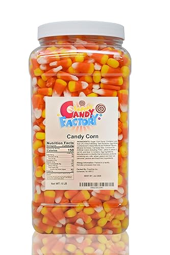 Sarah's Candy Factory Candy Corn in Jar (6 Lbs) - 6 Pound (Pack of 1)
