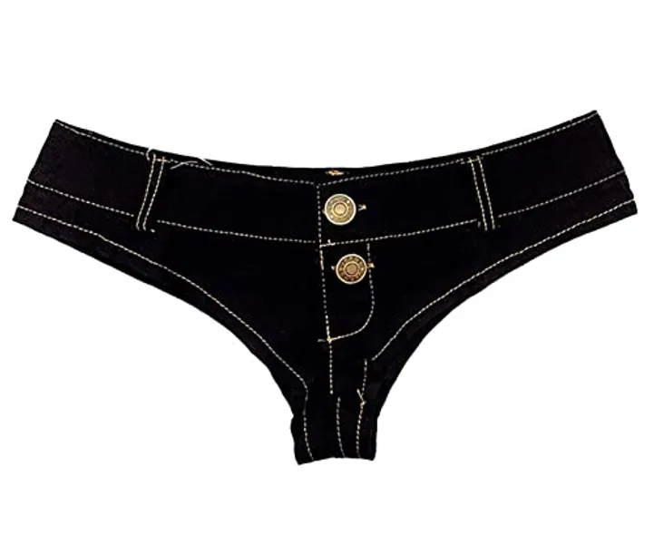 Faringoto Damen Sexy Low Waist Stretch Mini Denim Shorts Hot Pants Clubwear