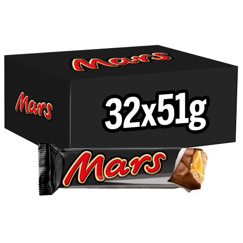 MARS Karamell & Mjölkchoklad Bars 32 * 51g, brun, Brown