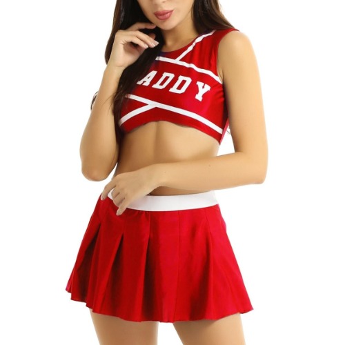 Daddy Cheerleader Outfit - Red / L