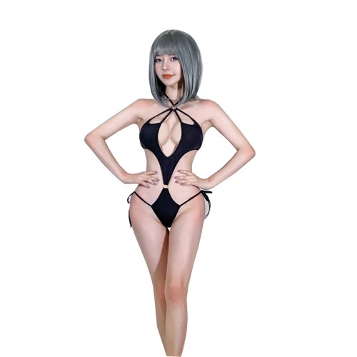 SINMIUANIME Women Lingerie Sexy Lingerie Japanese Sexy Cosplay Catwoman and Rabbit Female Suit - 7863black