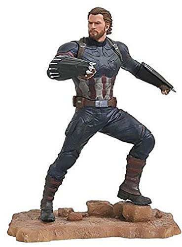 Diamond Select Toys APR182158 Marvel Gallery: Avengers Infinity War Movie Captain America PVC Diorama Figure