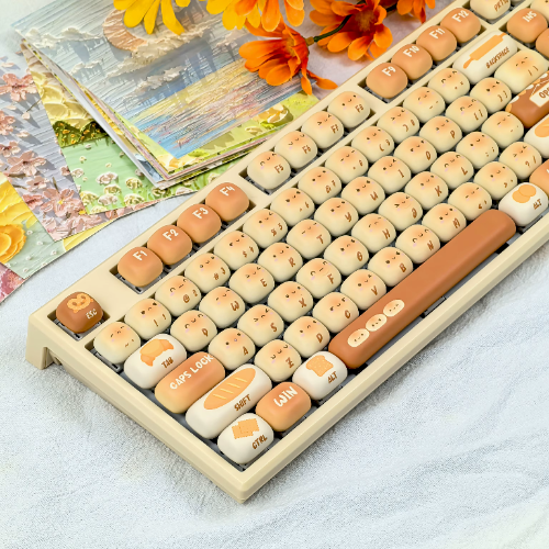 Steamed Bread Keycaps for Mechanical Gaming Keyboard 