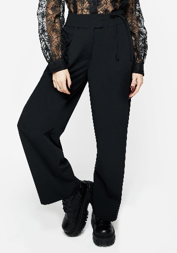 Asteria Tie Waist Embroidered Trousers | US 2