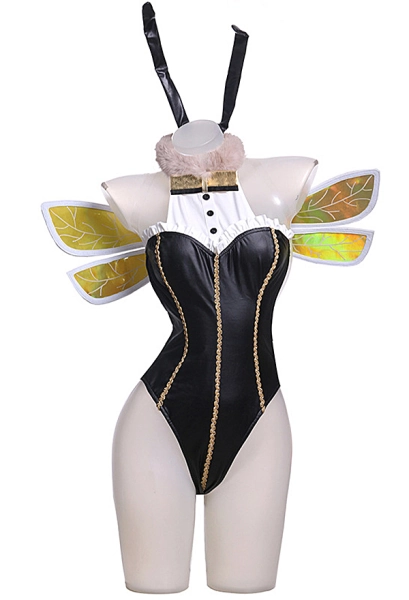 Final Fantasy VII Remake Tifa Cosplay Costume Honeybee Dancer Bunny Girl Bodysuit