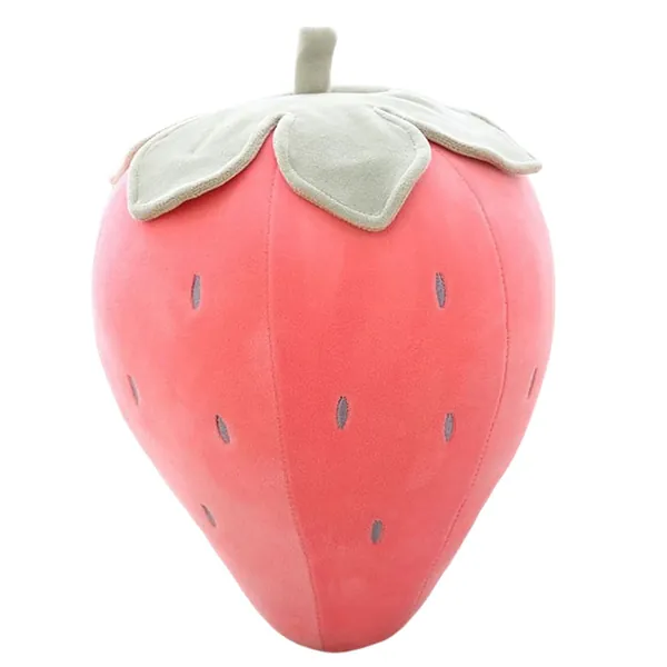 Cute Fruit Kids Pillow Stuffed Strawberry Plush Pillows Super Soft Girls Pillows Cushion Seat for Kids Toys (Pink,7.8"/20cm)
