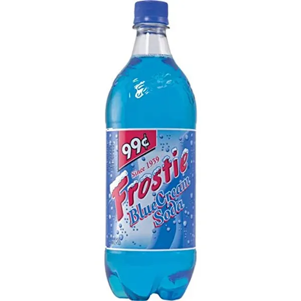 FROSTIE 32oz BLUE CREAM SODA Bottles (Pack of 12)