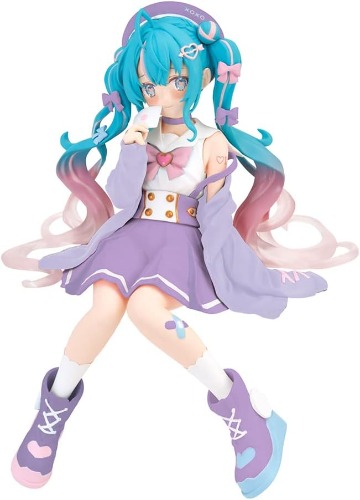 Piapro Characters - Hatsune Miku - Noodle Stopper Figure - Sailor Suit in Love Purple ver. (FuRyu) - Brand New