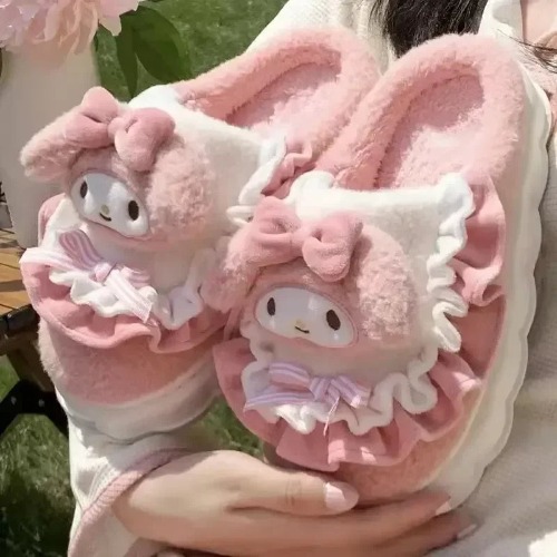 Fuzzy Friends Kawaii Slippers - Melody / 7-8