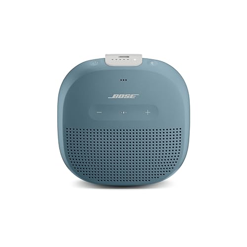Bose SoundLink Micro Bluetooth Speaker: Small Portable Waterproof Speaker with Microphone, Stone Blue - Stone Blue