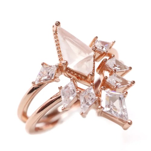 Cordelia Ring Set - Rose Gold / 6