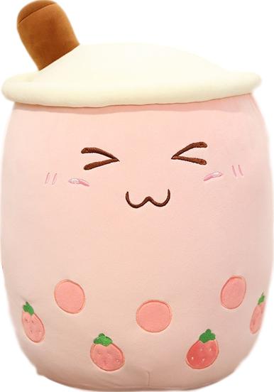 Fruity Boba Plushies - Strawberry / 28″ / 70 cm
