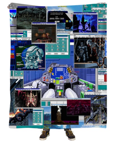 Cyberdemon Blanket | 60" x 80" / Microfleece