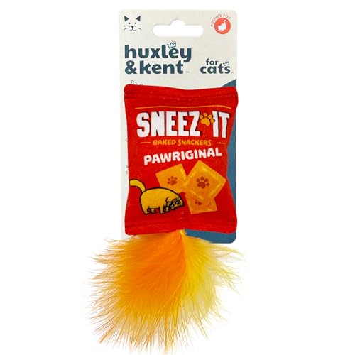 Huxley & Kent Cat Toy | Sneez-It | Strong Catnip Filled Cat Toy | Soft Plush Kitty Toy with Catnip and Crinkle | Kittybelles - Sneeze-It