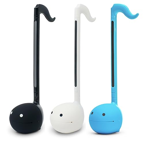 Otamatone Japanese Electronic Musical Instrument Portable Music Synthesizer from Japan by Maywa Denki Educational Fun Gift for Children, Teens & Adults - Black White Blue Set - Black, White, Blue Set