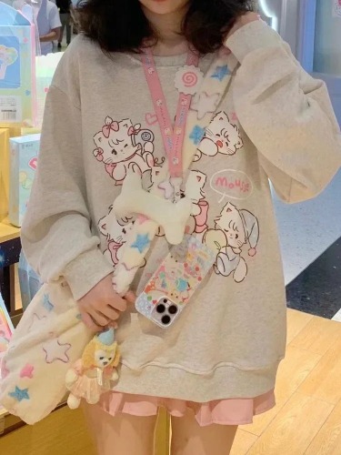 Playful Kitten Long Sleeve Top - M