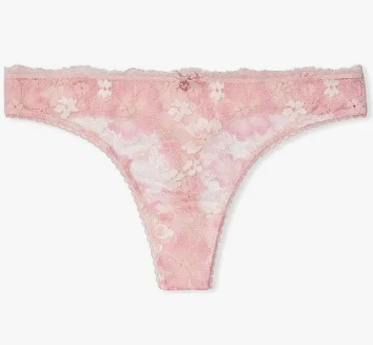 Victoria's Secret Body by Victoria Thong Panty (XS-XXL) - Pink Medium