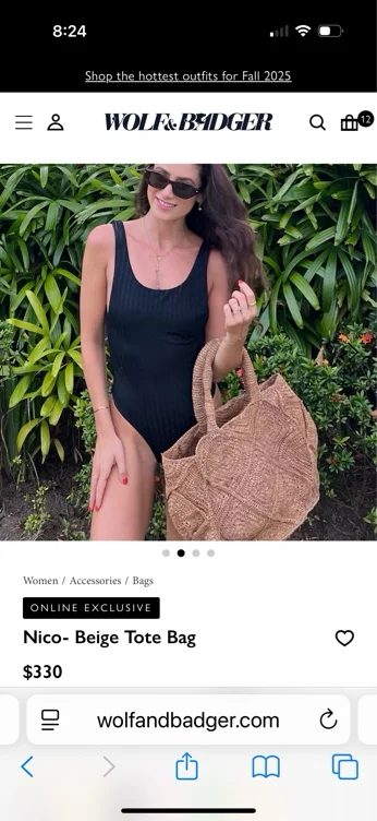 Nico- Beige Tote Bag