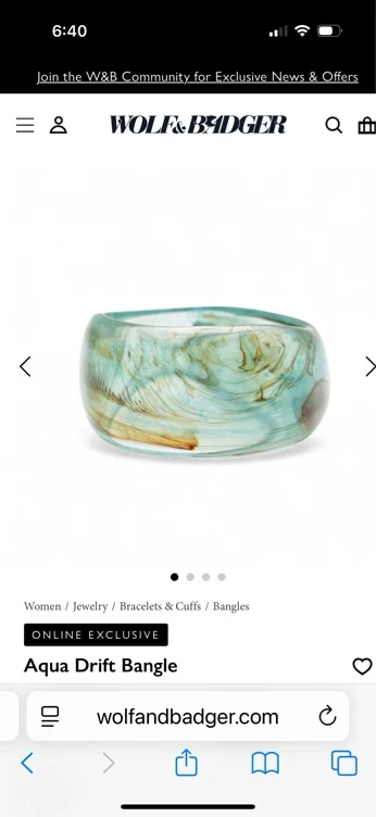 Aqua Drift Bangle