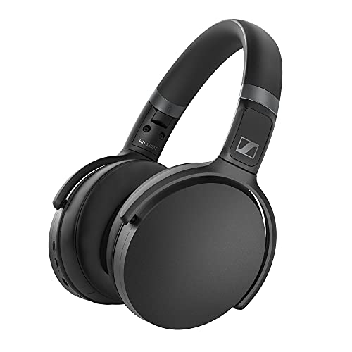 Sennheiser HD 450BT Wireless-Over-Ear-Kopfhörer mit aktiver Noise Cancellation, Sprachsteuerung und langer Batterielebensdauer, Schwarz - HD 450BT - Single