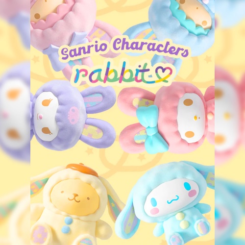Sanrio Characters Fluffy Rabbit Blind Box Series by Sanrio x Miniso - Single Blind Box