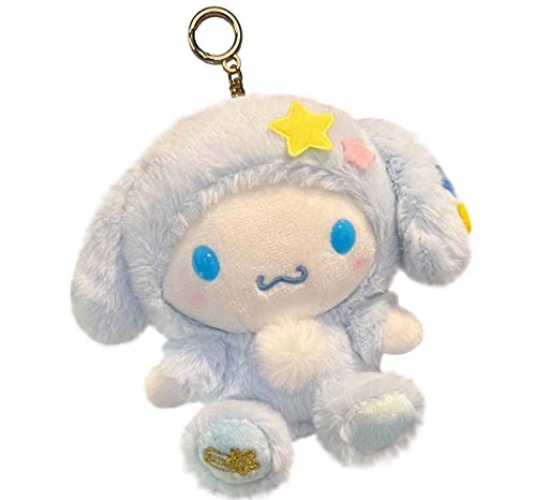 Kabosen My Melody Plush Keychain,5in/13Cm Plush Toy Plush Doll ，Cute Kromi Cinnamoroll Plush Keychain Stuffed Animal Toys Anime Figure Cosplay Pendant Doll Keyring Accessories，Pendant Toy Girls Gift - A