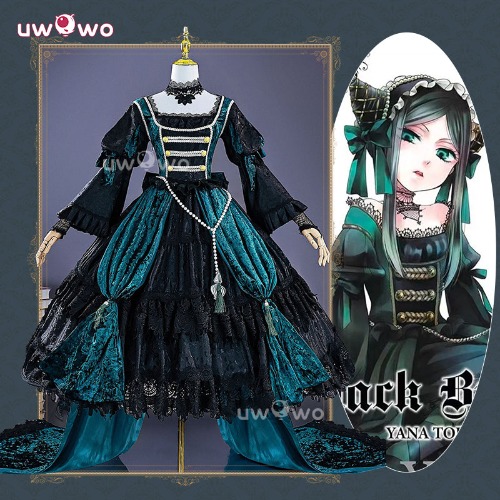 Uwowo Collab Series: Black Bulter Ciel Sieglinde Sullivan Emerald Witch Gown Cosplay Costume - 【Pre-sale】XXXL