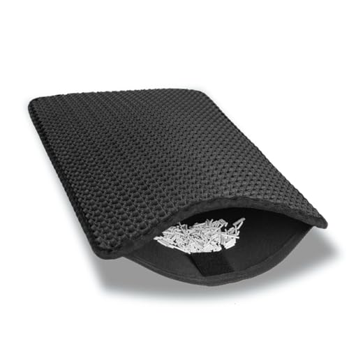 Adiwo Katzenklo Matte, 30 * 45cm Katzenmatte Waben Doppelschicht Design Katzentoilette Matte Katzenklo Unterlage Wasserdicht Katzenklomatten Katzentoilette Vorleger Katze Pretty Kitty