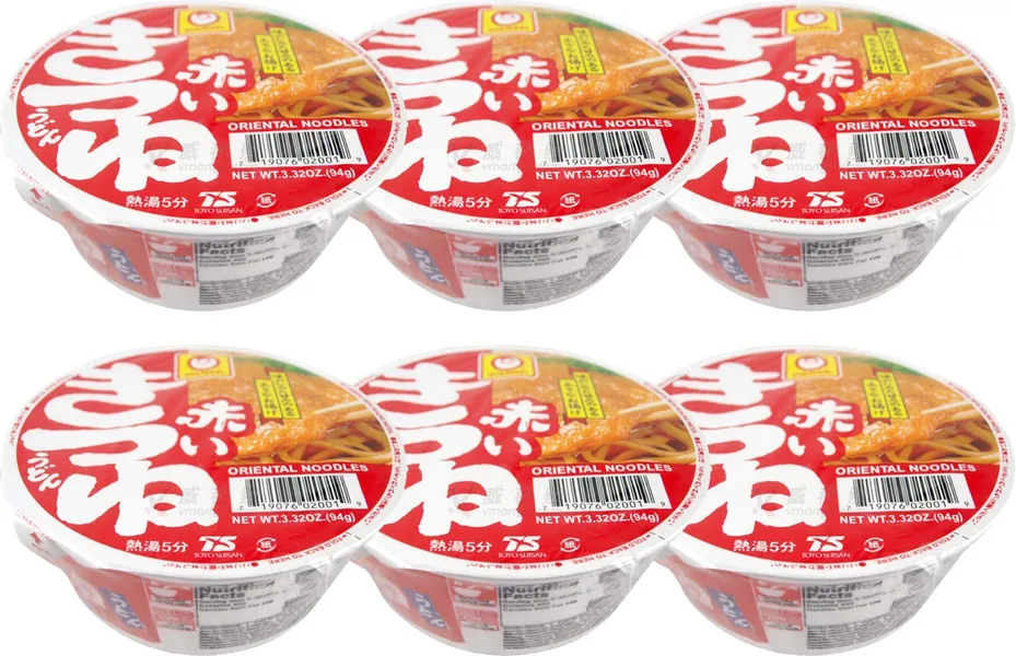 Maruchan - Akai Kitsune Instant Udon Bowl 3.39 Oz (Pack of 6) - 3.39 Ounce (Pack of 6)