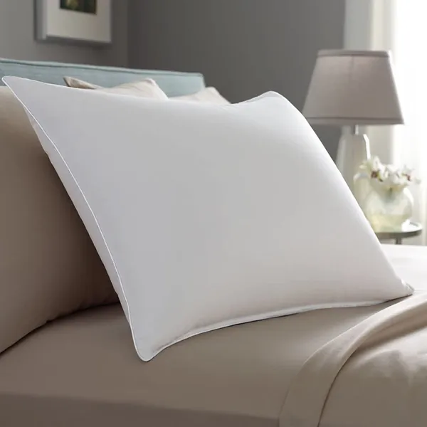 Pacific Coast Touch of Down Queen Size 2-Pillow Set with 2 Queen Size Pillowtex Pillow Protectors - Queen (Pack of 2) 2