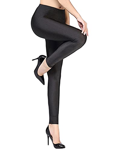 Romastory Womens Fluorescent Colors Leggings Stretched Sports Tights Workout Leggings Pants - Small Skyblue