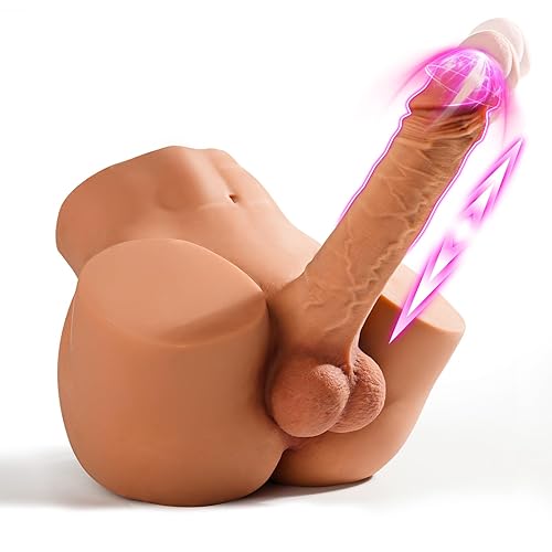 Male Sex Doll with Vibrating Dildo - EINSEO Gay Sex Dolls 7inches Anal Dildo Torso for Female Masturbation, Tight Anal Butt Gay Adult Sex Toys, Unisex Masturbator Sex Doll for Women Men Couple 10.5LB - 10.5 Pound