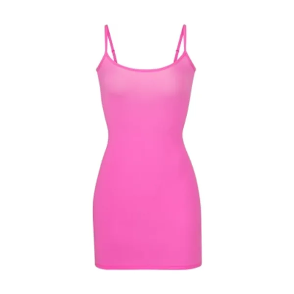 FITS EVERYBODY SLIP DRESS | NEON ORCHID