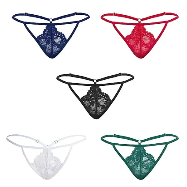 Besame G-String Thong Women Panties Underwear 5 Pack