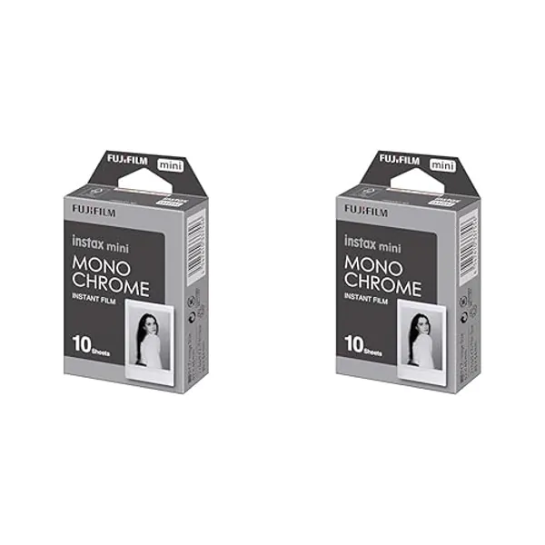 Fujifilm Instax Mini Monochrome Film - 10 Exposures (Pack of 2)