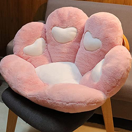 Deaboat Cat Paw Seat Cushion Chair Pads Cats Paw Shape Lazy Sofa Soft Chair Floor Cushions Cute Pillow Big Seat Pad Home Decor for Office Worker Kids Girlfriend Gift Cat Nest (Pink, 27.6 * 23.6inch) - Pink - 1 Count (Pack of 1)