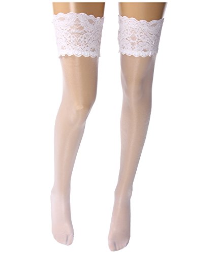 Wolford Satin Touch 20 Stay-Ups - Medium - White