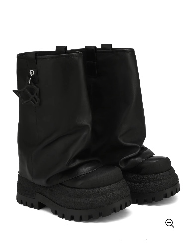 Disturb Leather Black